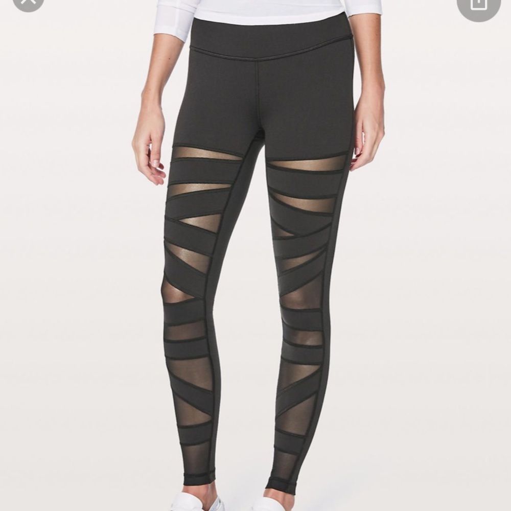 Lululemon wunder under mesh leggings